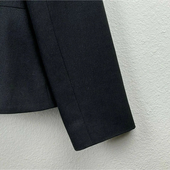Anne Klein Suit Women's Sz 6 Blazer Three-Button Bal Collared Flare Lined Black - Picture 9 of 11
